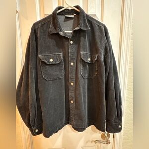 Vintage “Billabong”Men's Dark Gray Corduroy Shirt Jacket